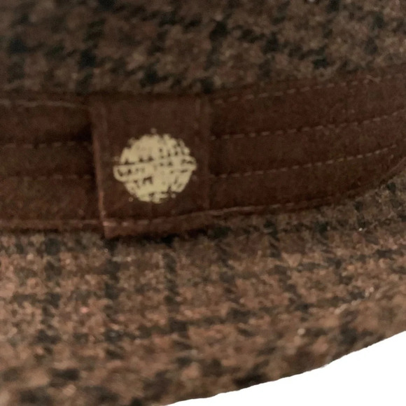 VTG Grand Royal Knights Wool Blend Brown Classic Fedora Hat Cap Fitted Size M/L - Picture 4 of 4
